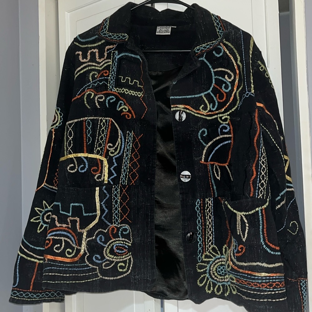 Stunning Parsley & Sage Jacket, cotton and polyester.